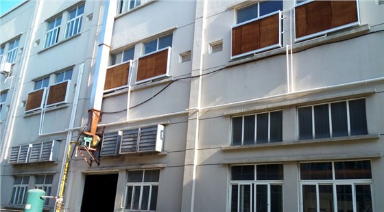 永藝家具降溫設備濕簾安裝圖