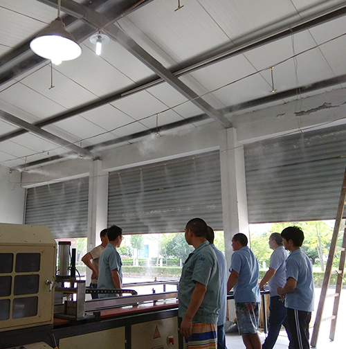 明業通訊電子有限公司車間噴霧降溫工程案例